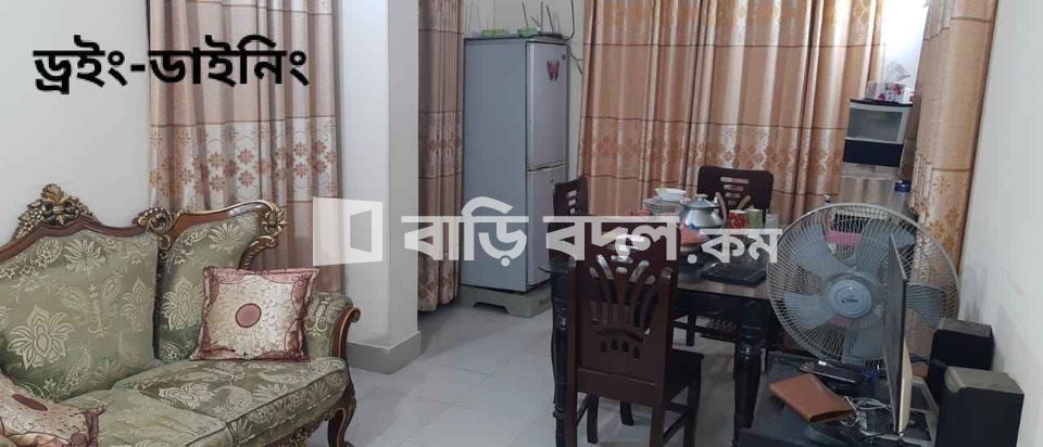 Flat rent in Dhaka উত্তরা, উত্তরা সেক্টর নং-০৯,রোড নং-০৫,৫২ নং বাড়ি