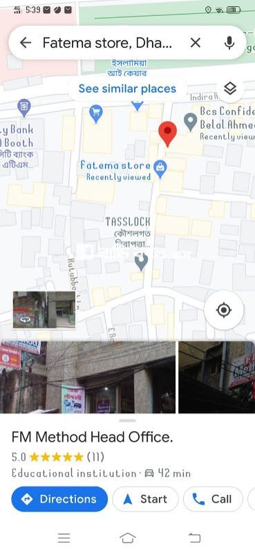 Flat rent in Dhaka ধানমন্ডি, 1/1 east rajabazar Fm methoder paser building