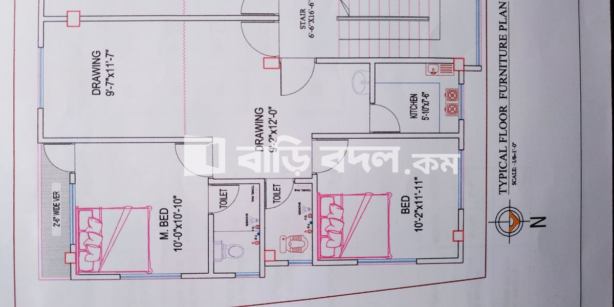 Flat rent in Dhaka যাত্রাবাড়ি, 29/6, (Lyciam school road) Sontek, Dania, Jatrabari