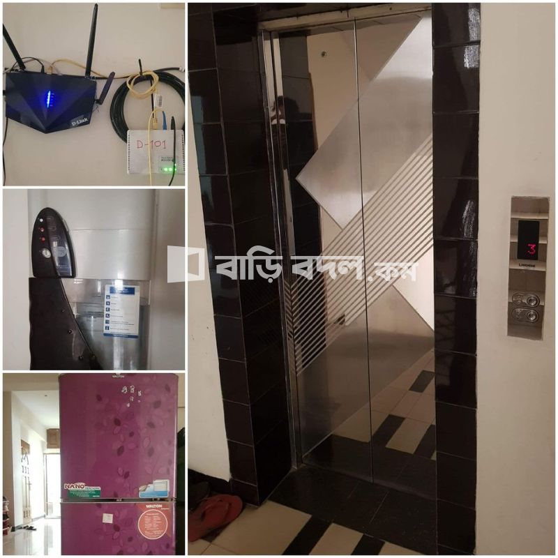 Flat rent in Dhaka বসুন্ধরা আবাসিক এলাকা, Block D road 10 ( 5/6 min walking distance from NSU,IUB , Apollo gate )