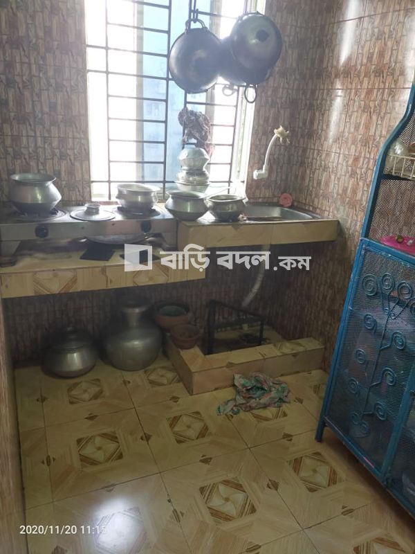 Flat rent in নতুন বাজার নূরের চালা। বাসতলা থেকে রিকসায় ২০ টাকার ভাড়া। | 2 bed(s) | Newmarket | Baribodol.com, Best property rental platform in Bangladesh