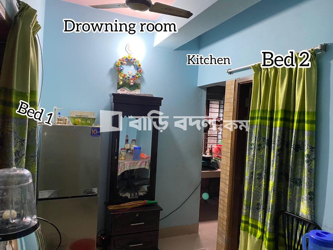 Flat rent in Dhaka মালিবাগ, 394/6gulbagh, malibagh Dhaka