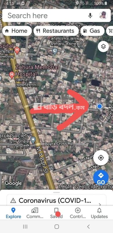 Flat rent in Sonadanga | 1 bed(s) | Baribodol.com